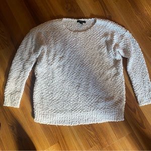 Forever 21 popcorn long sleeve cream sweater